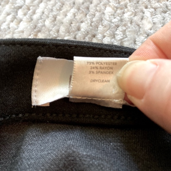 LOFT Gray & Black Color Block Pencil Skirt, Size 4, Side Zipper - Picture 3 of 4